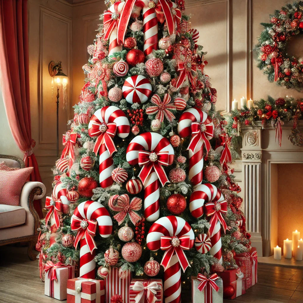 Candy Cane Designer Christmas Tree Collection | HK Christmas