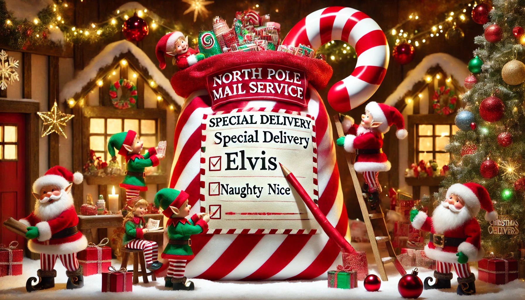 Personalised Christmas - MODA FLORA Santa's Workshop