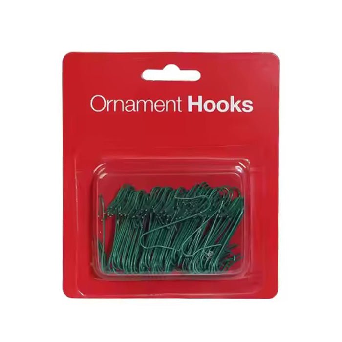 100pcs 4cm Ornament Hooks Green - MODA FLORA Santa's Workshop