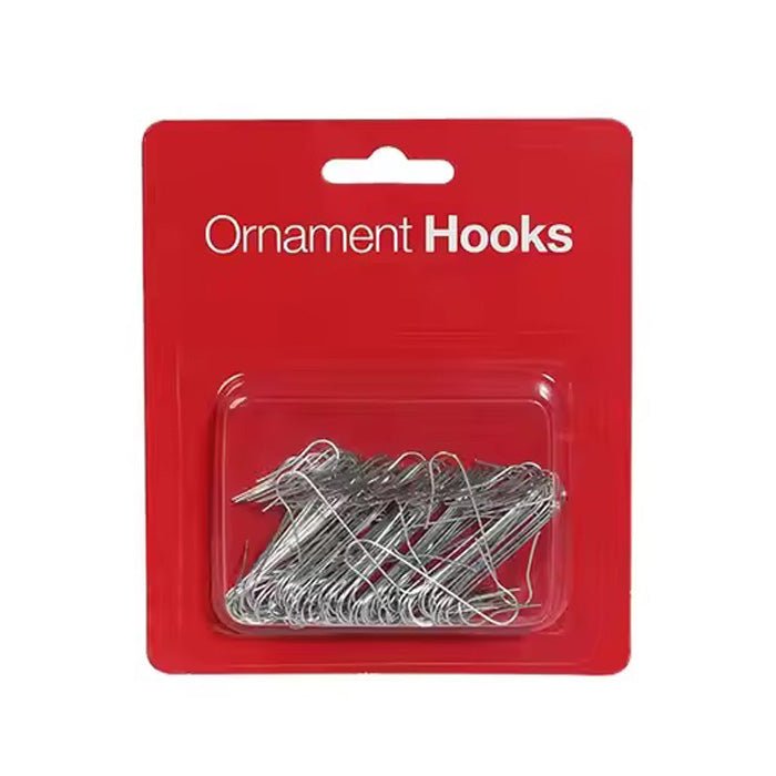 100pcs 4cm Ornament Hooks Silver - MODA FLORA Santa's Workshop