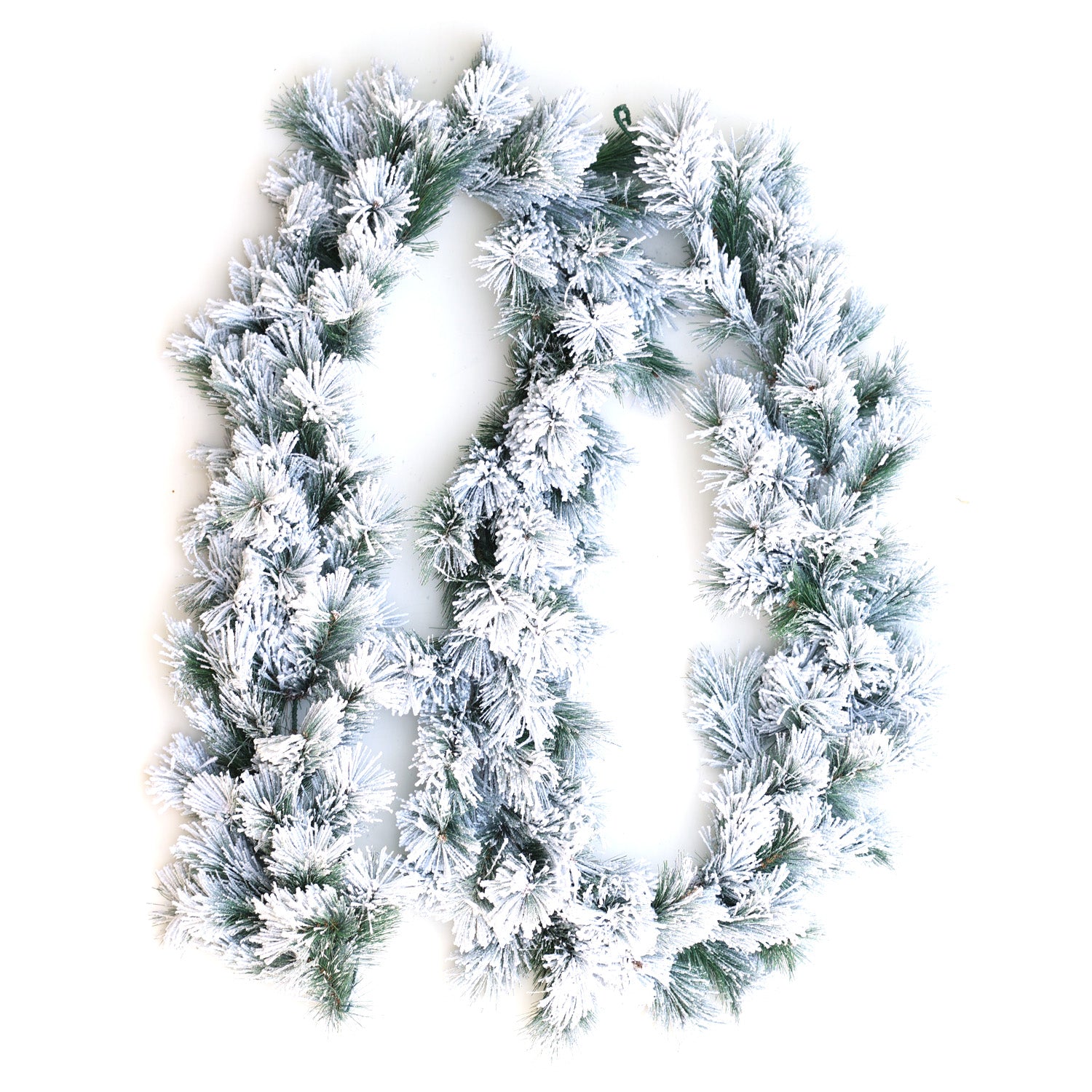 9Ft x 30cm 130 branches Flocked Christmas Garland GE930