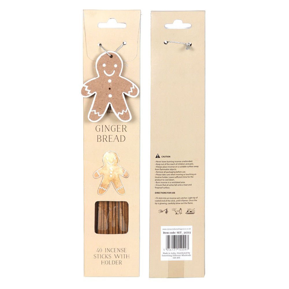 Gingerbread Incense Sticks with holder - Gingerbread CDL002G - MODA FLORA Santa's Workshop