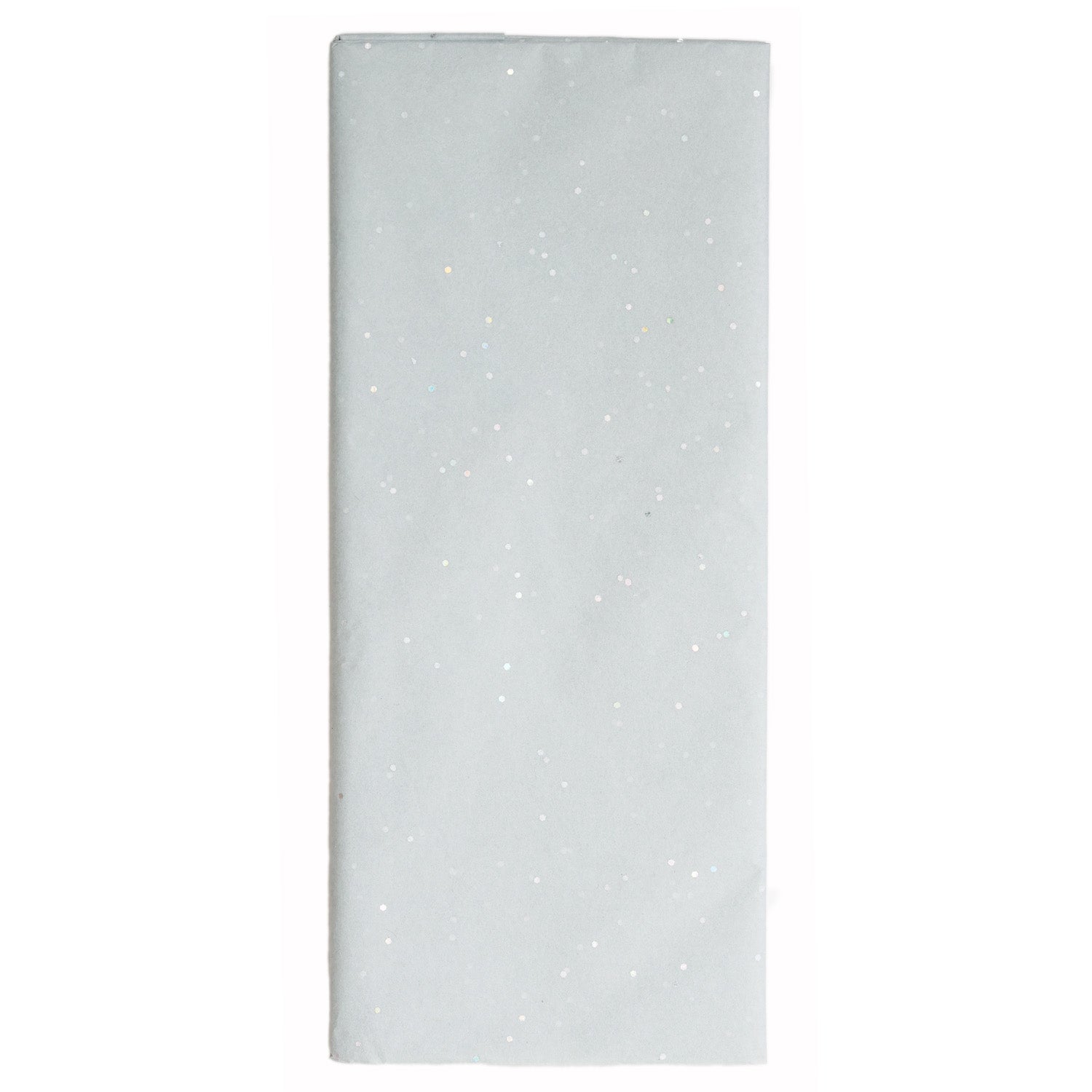 6 Sheets of Silver Glitter Tissue Paper WRP005