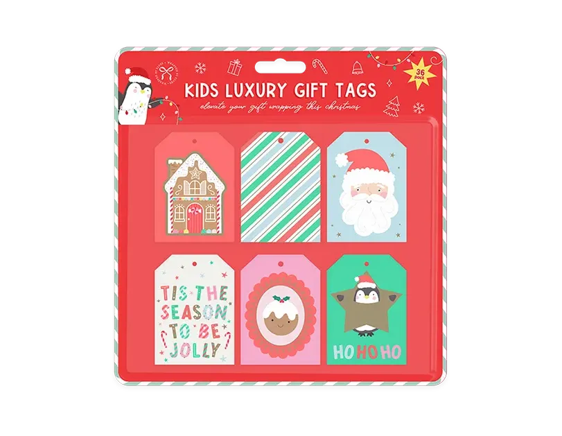 36pcs luxury gift tag Cute Cartoon