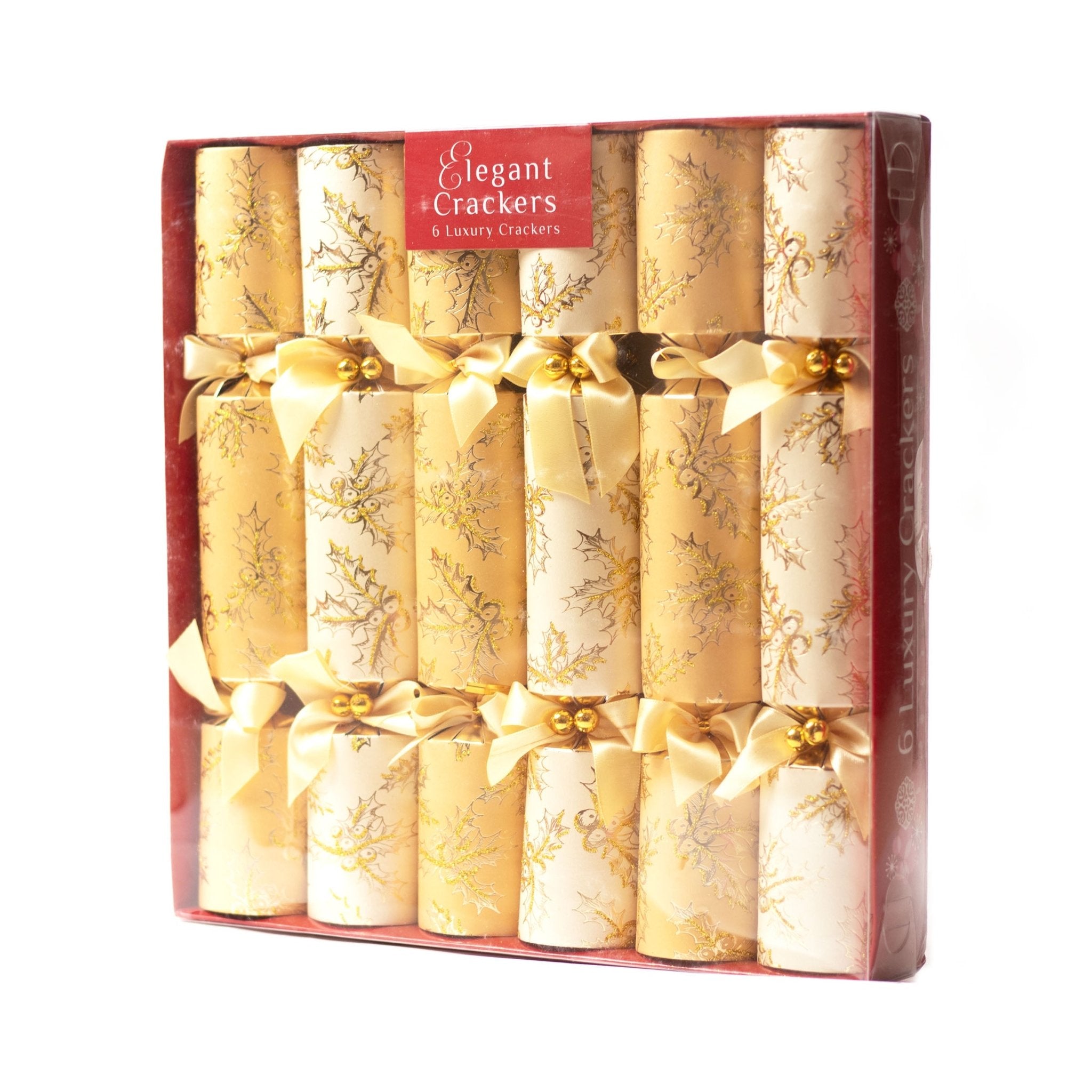 6pcs 12" Luxury Gold crackers - MODA FLORA Santa's Workshop