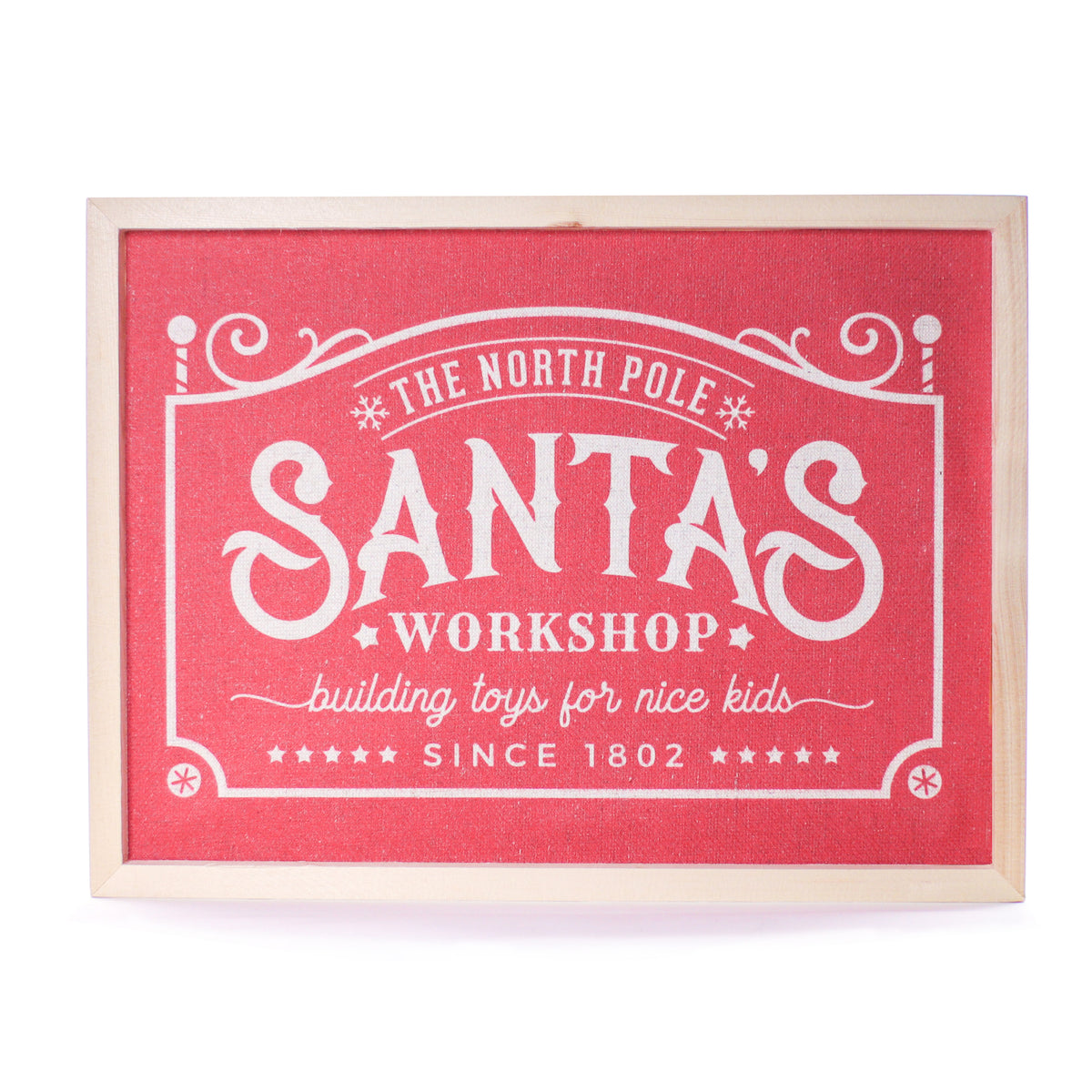 Santas Workshop Sign 45x30cm