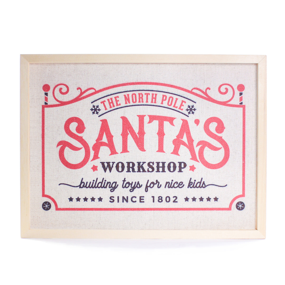 Santas Workshop Sign 45x30cm