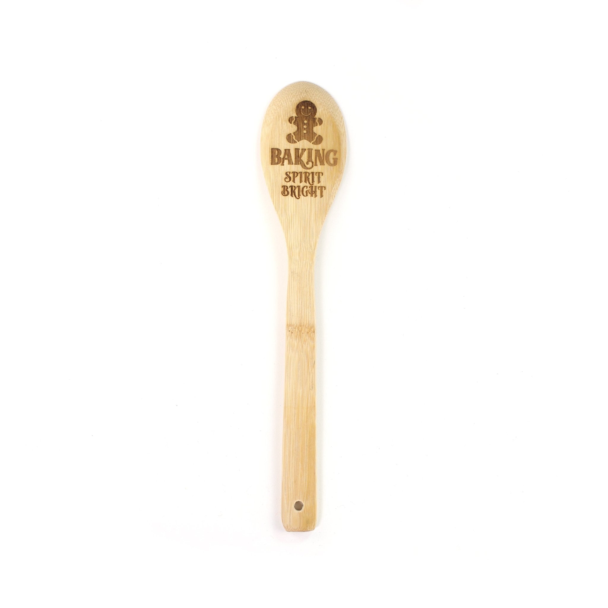 Baking Spirit Bright Wooden Stirring Spoon CRT001A - MODA FLORA Santa's Workshop