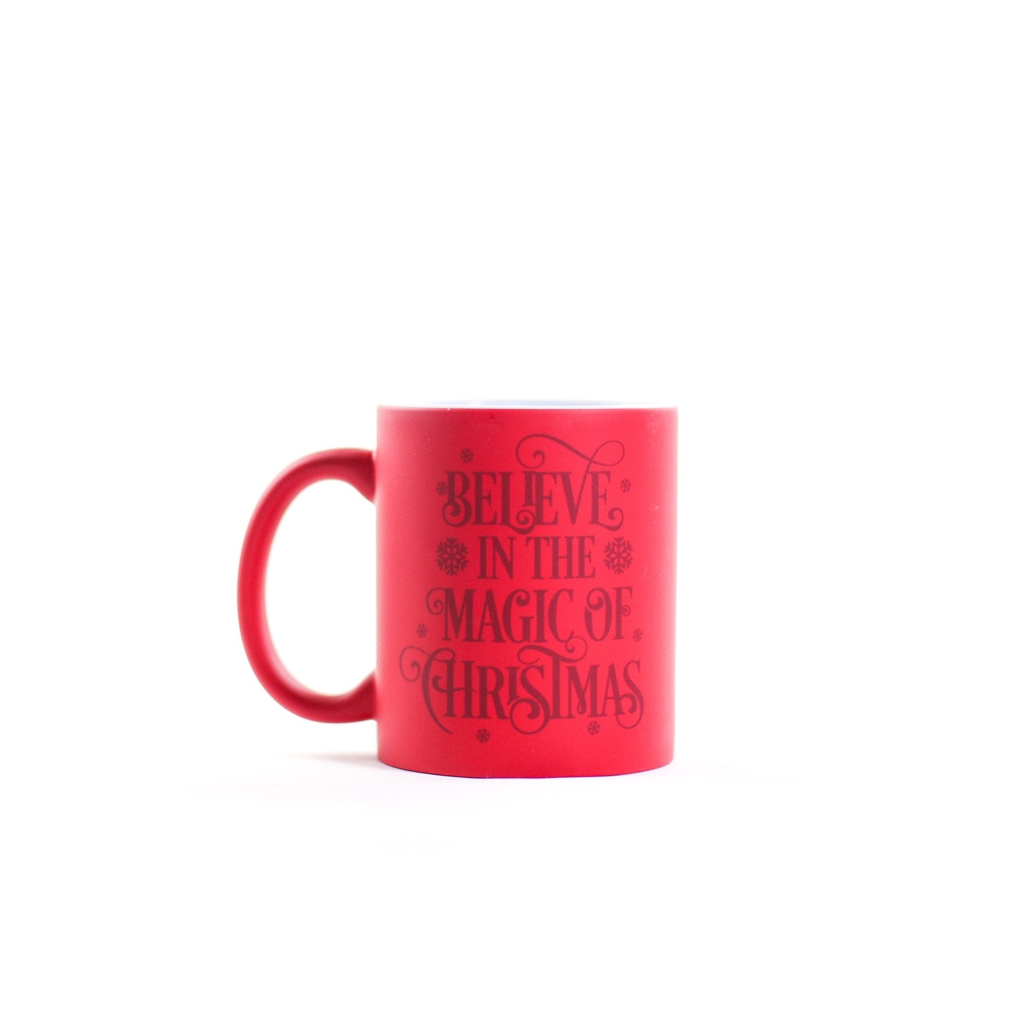 Believe in the magic of Christmas Colour Changing Mug 11 oz - MODA FLORA Santa's Workshop