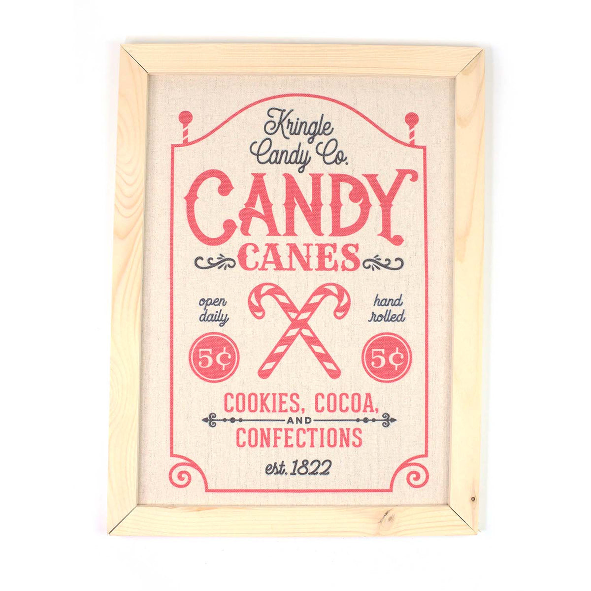 Christmas Sign Candy Cane 45x60cm