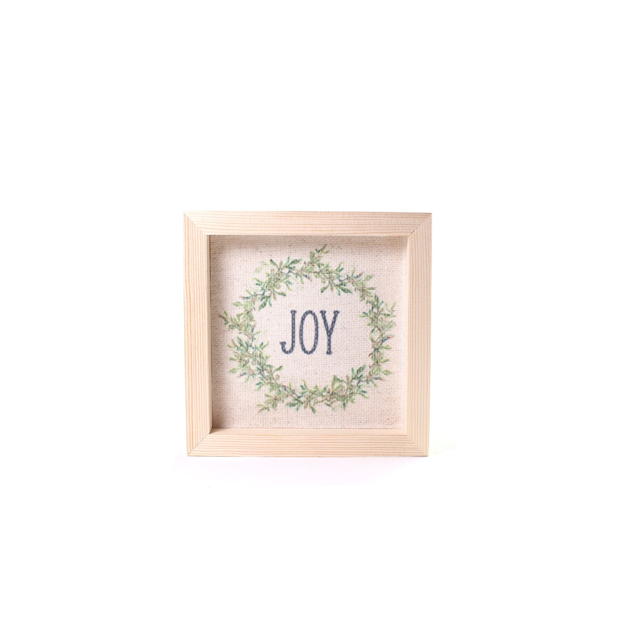 Christmas Sign Joy 15x15cm - MODA FLORA Santa's Workshop