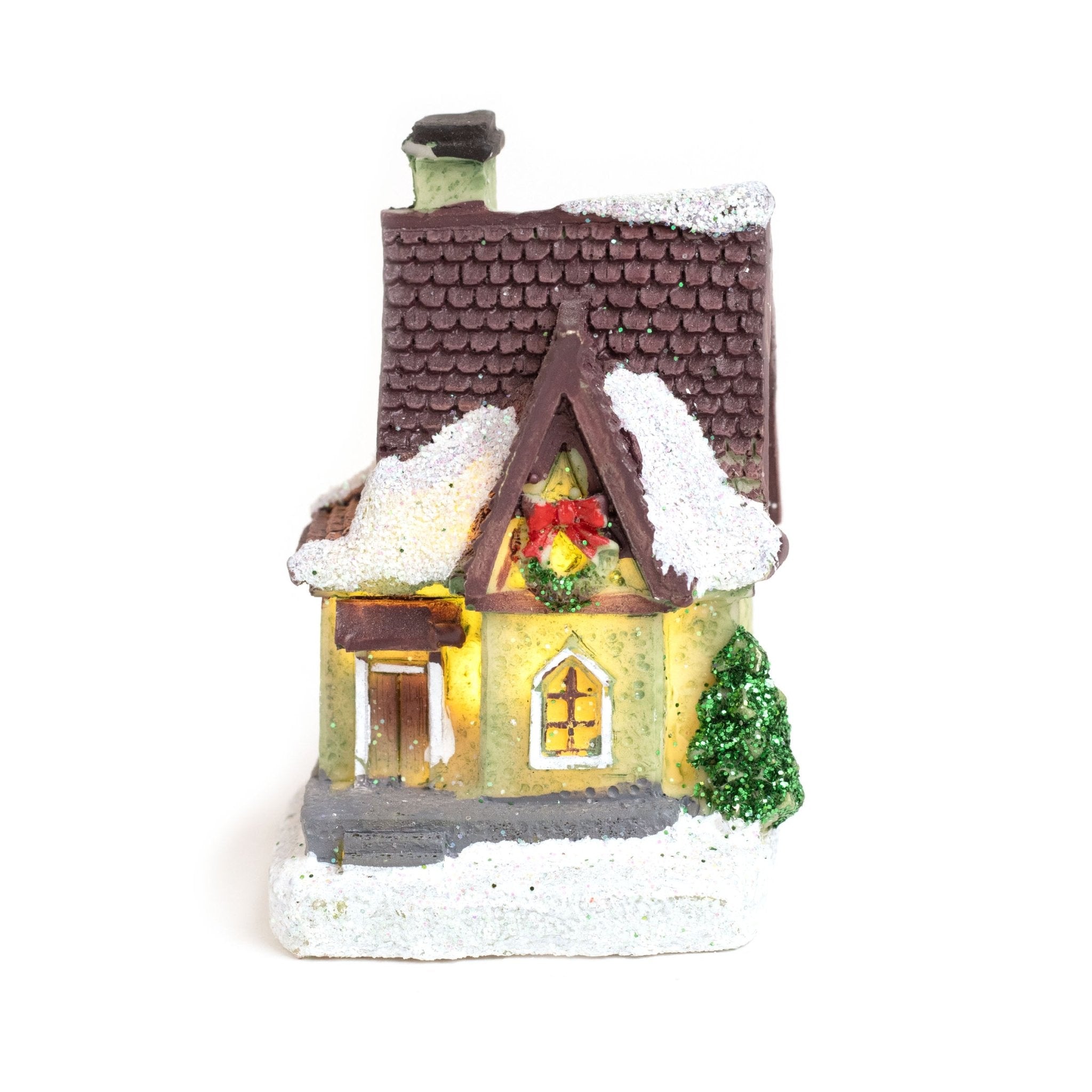 Church | Mini Christmas Village CVS004 - MODA FLORA Santa's Workshop