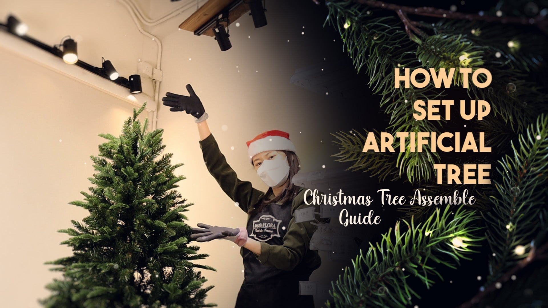 How to Set up Artificial Christmas Tree - MODA FLORA Santa's Workshop