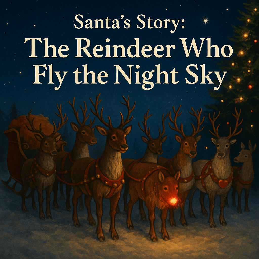 🦌 The Reindeer Who Fly the Night Sky - MODA FLORA Santa's Workshop
