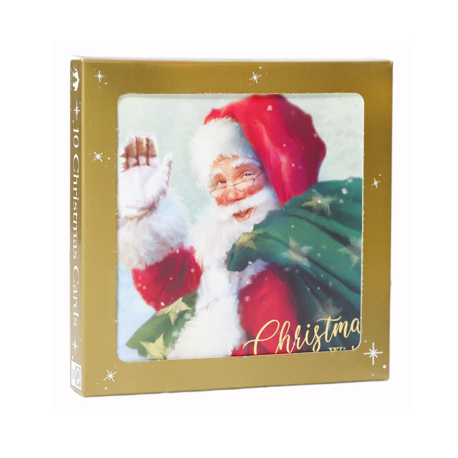 10PCS Santa Claus and Reindeer Christmas Cards CRD008 - MODA FLORA Santa's Workshop