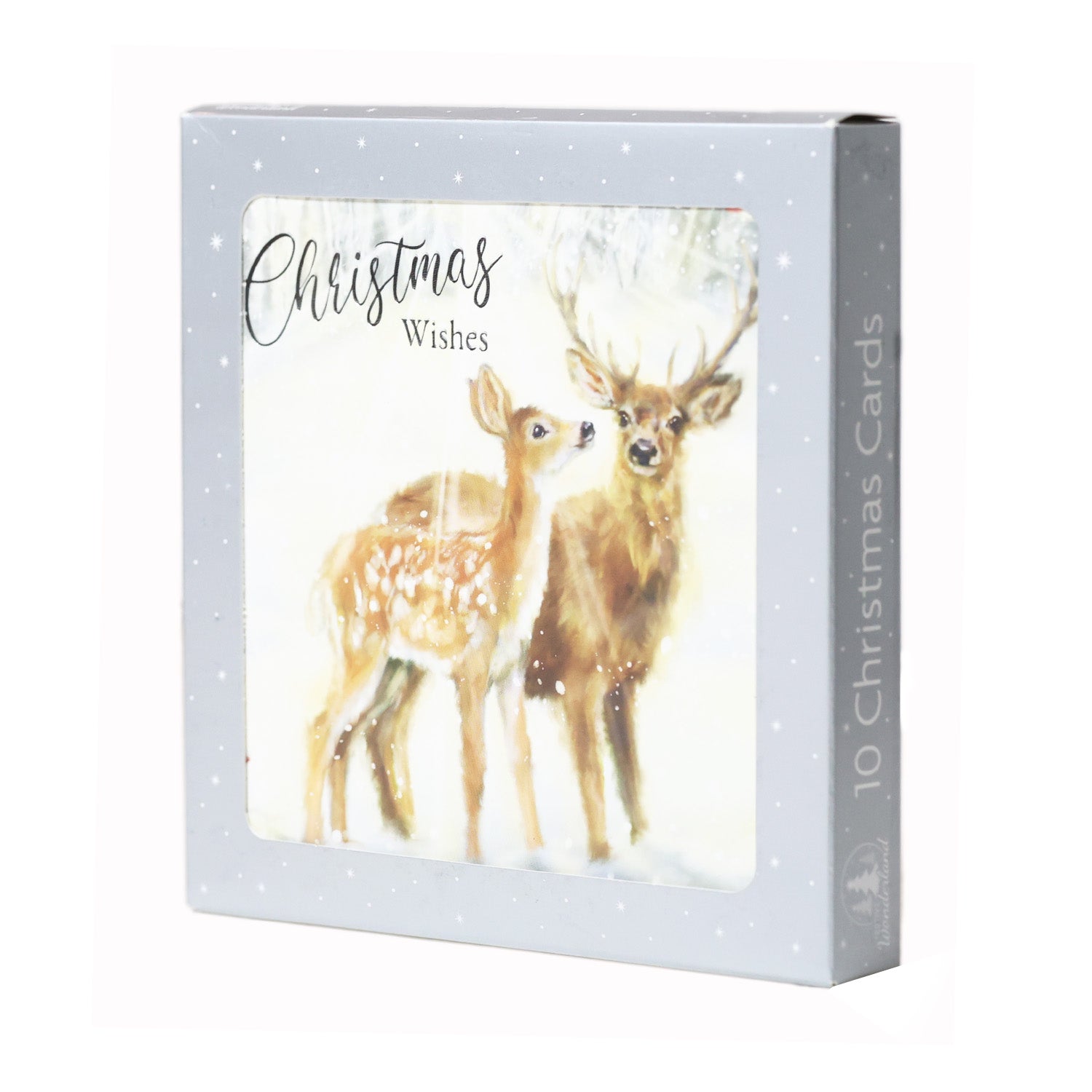 10PCS Snowy Forest Christmas Cards CRD009 - MODA FLORA Santa's Workshop
