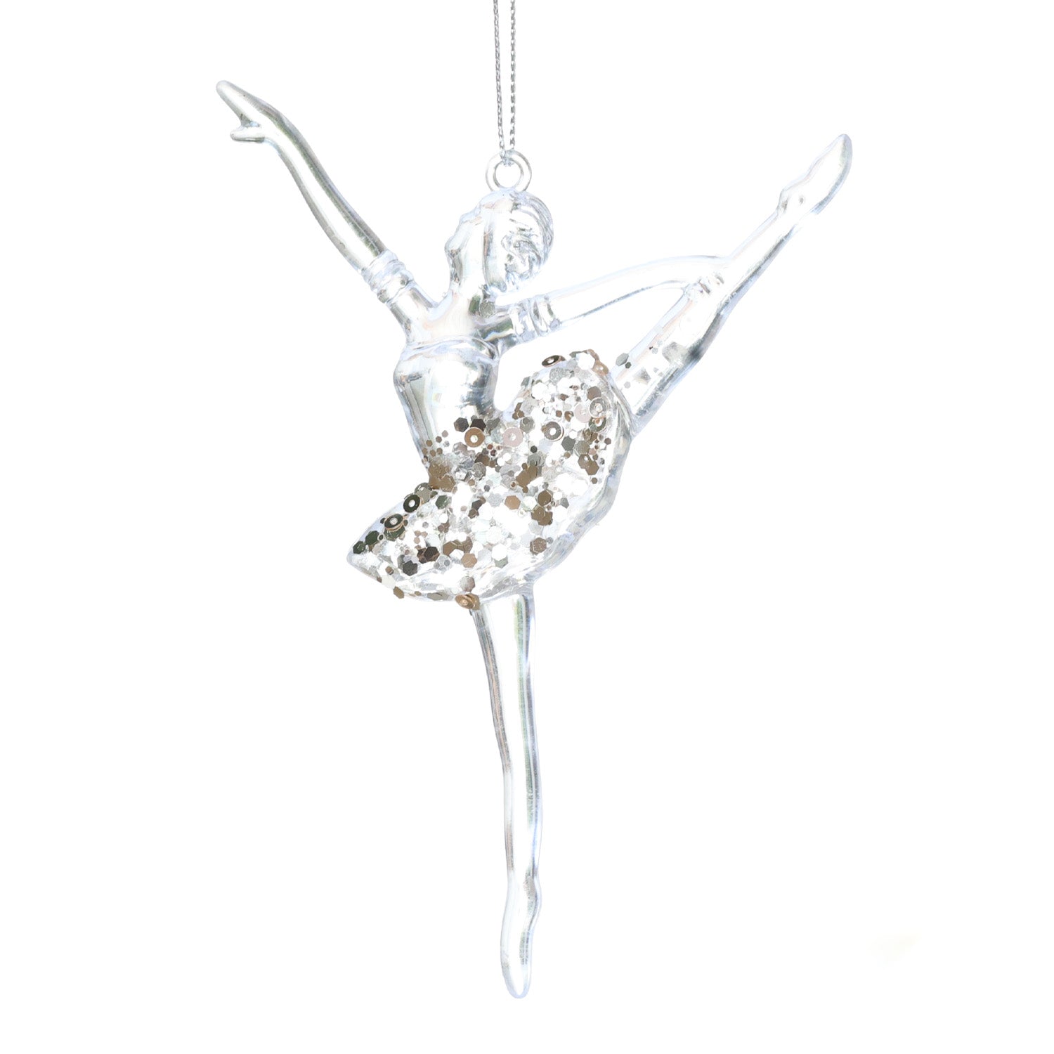 14cm Shatterproof Christmas Ballerina Ornament 03801 - MODA FLORA Santa's Workshop