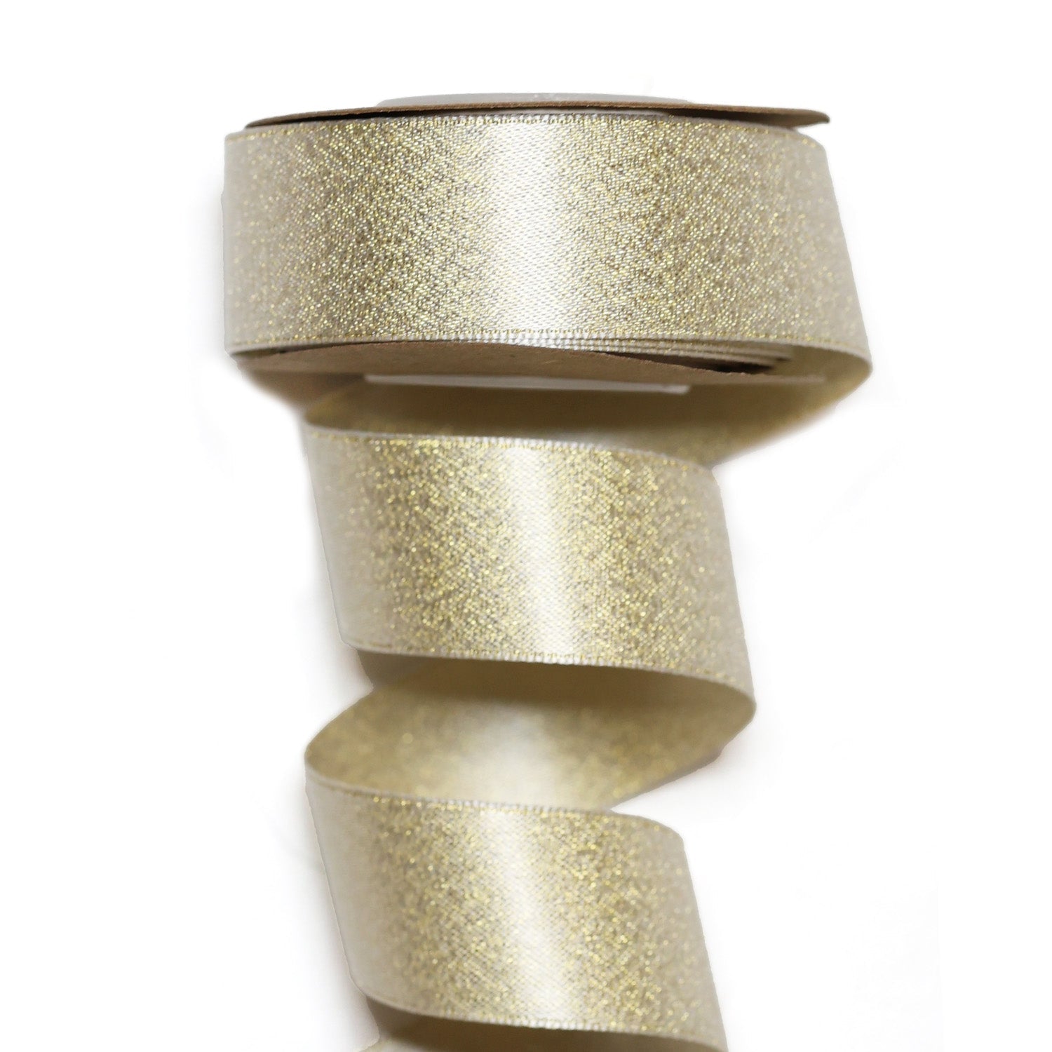 22mm x 5M Champagne Satin Ribbon 2205004 - MODA FLORA Santa's Workshop