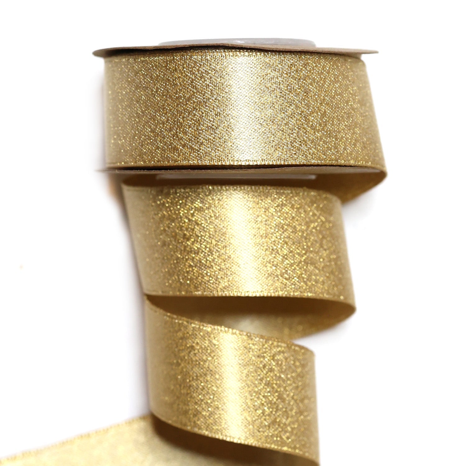 22mm x 5M Gold Satin Ribbon 2205001 - MODA FLORA Santa's Workshop