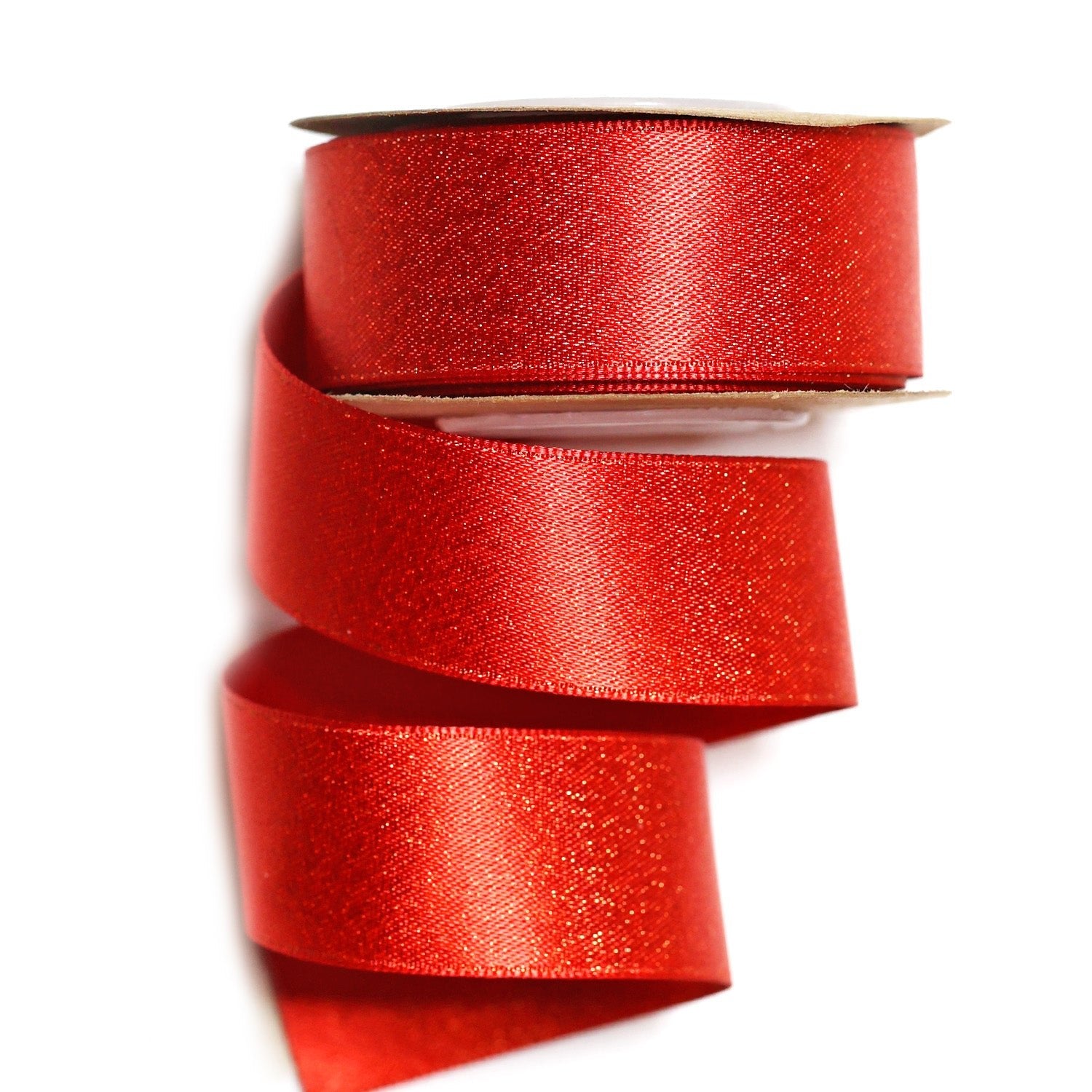 22mm x 5M Red Satin Ribbon 2205003 - MODA FLORA Santa's Workshop
