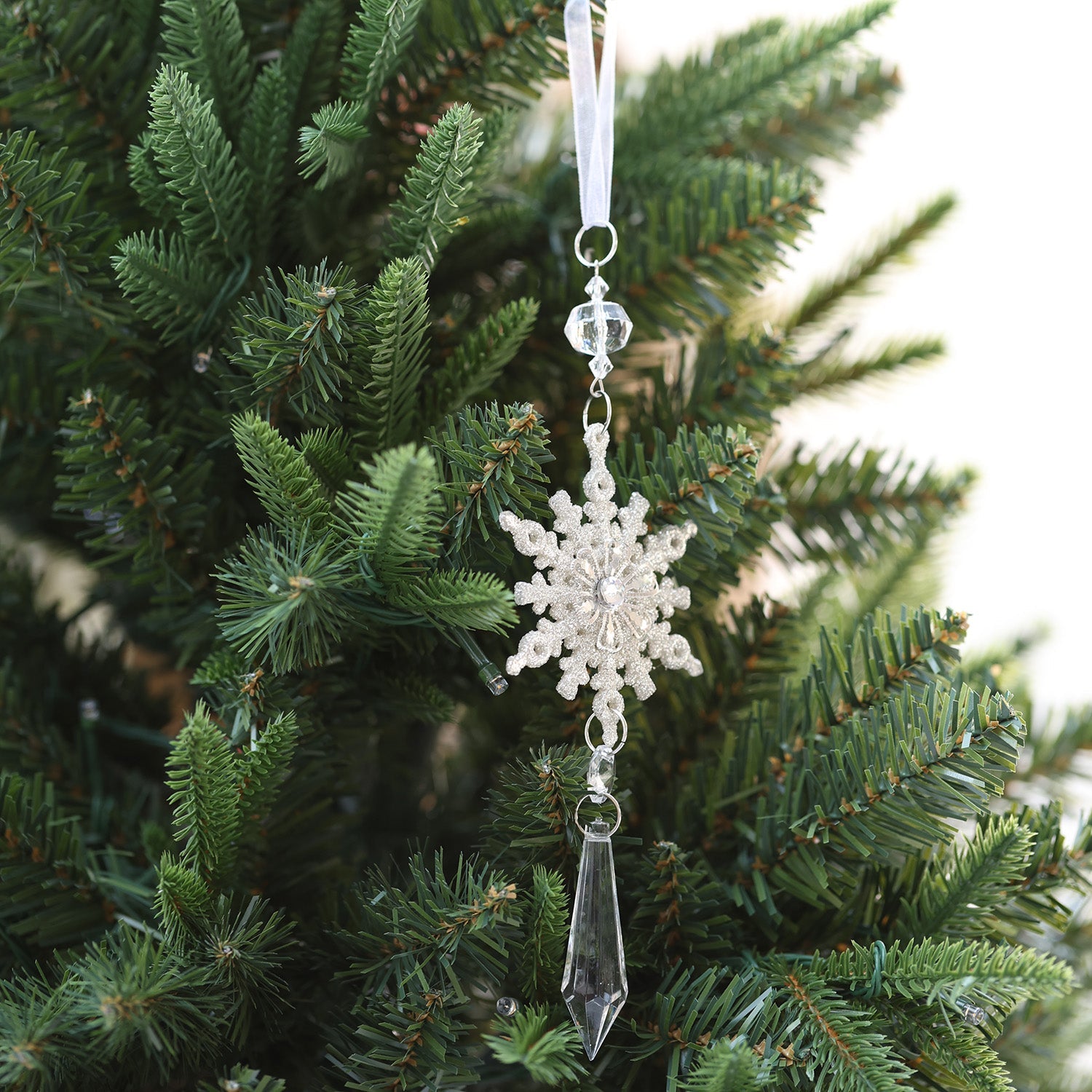 30cm 3pcs Snowflakes Shatterproof Ornaments Set 04903 - MODA FLORA Santa's Workshop