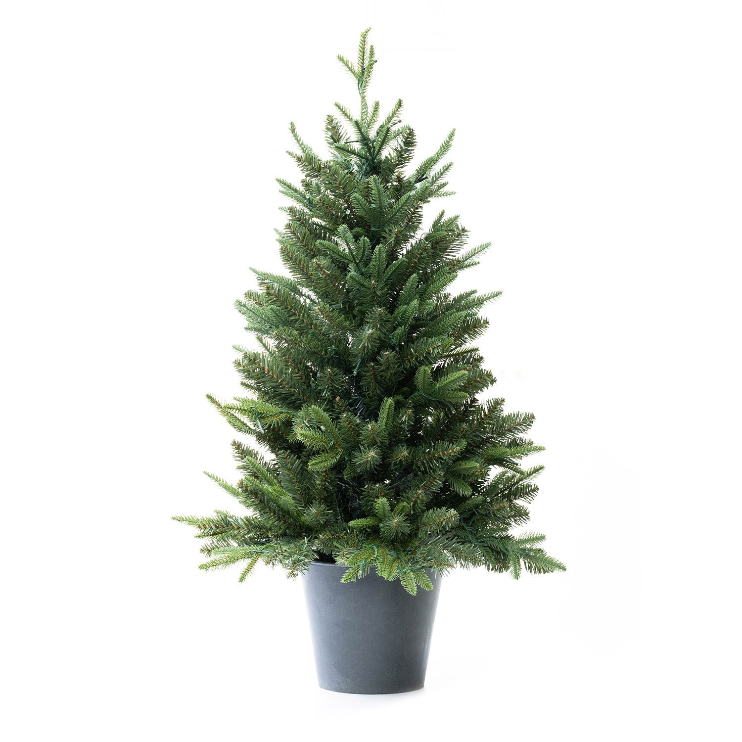 3Ft Miniature Fraser Fir Artificial Christmas Tree with 100 Lights KCFL3 - MODA FLORA Santa's Workshop