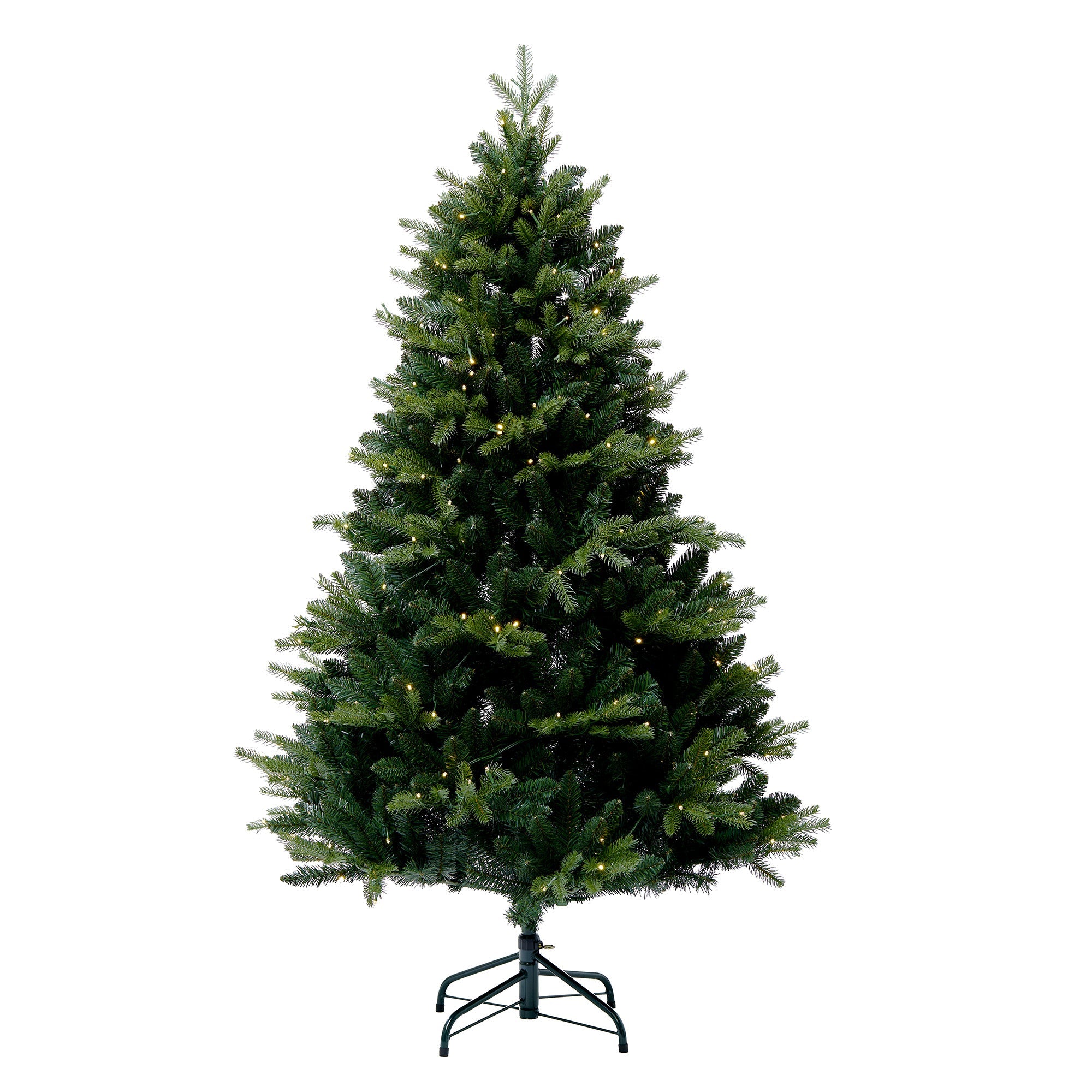5Ft Fraser Fir Artificial Christmas Tree with 250 warm white & multi color led Lights AGHL5 - MODA FLORA Santa's Workshop