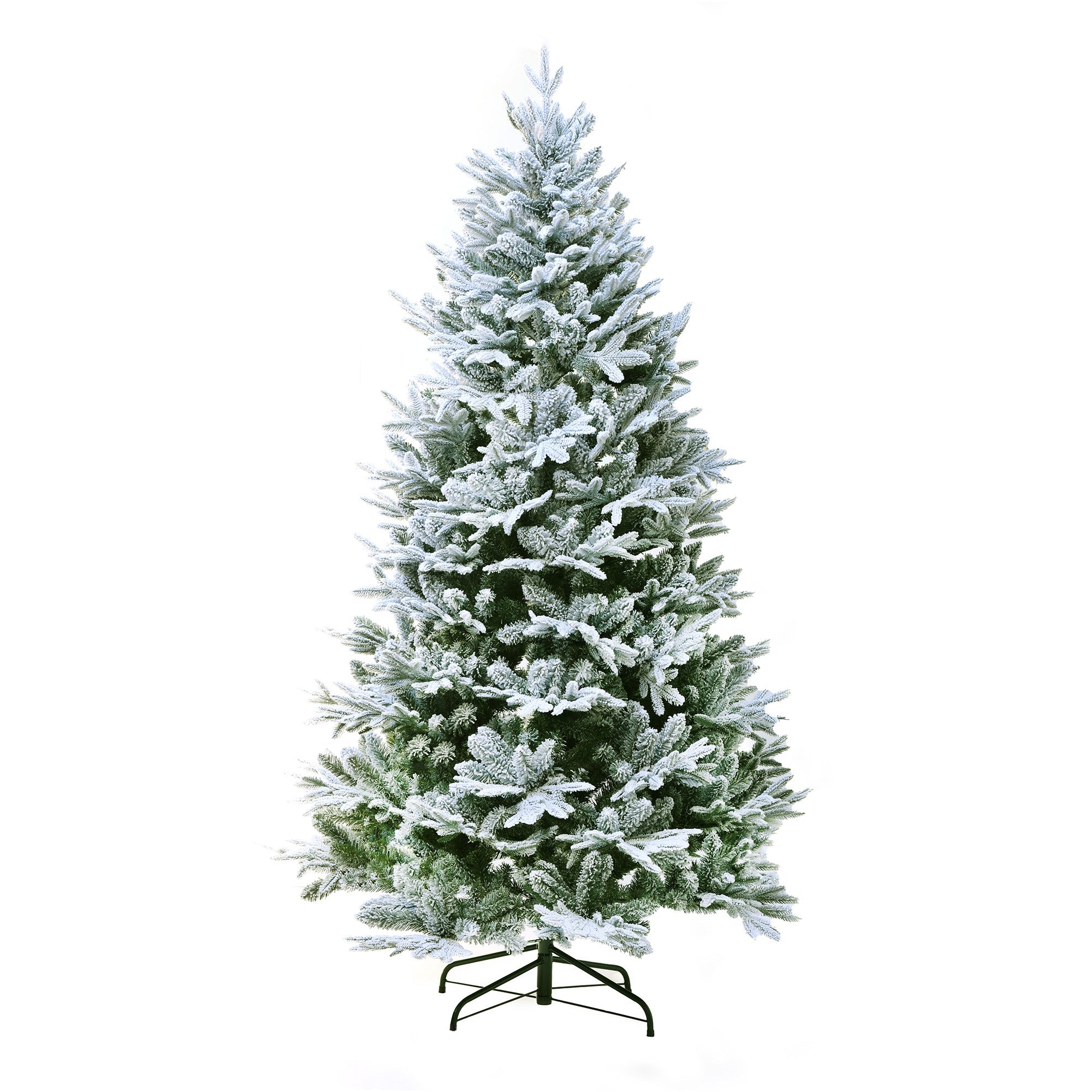 6Ft Noble Fir FLOCKED Artificial Christmas Tree Christmas Tree SEH6 - MODA FLORA Santa's Workshop