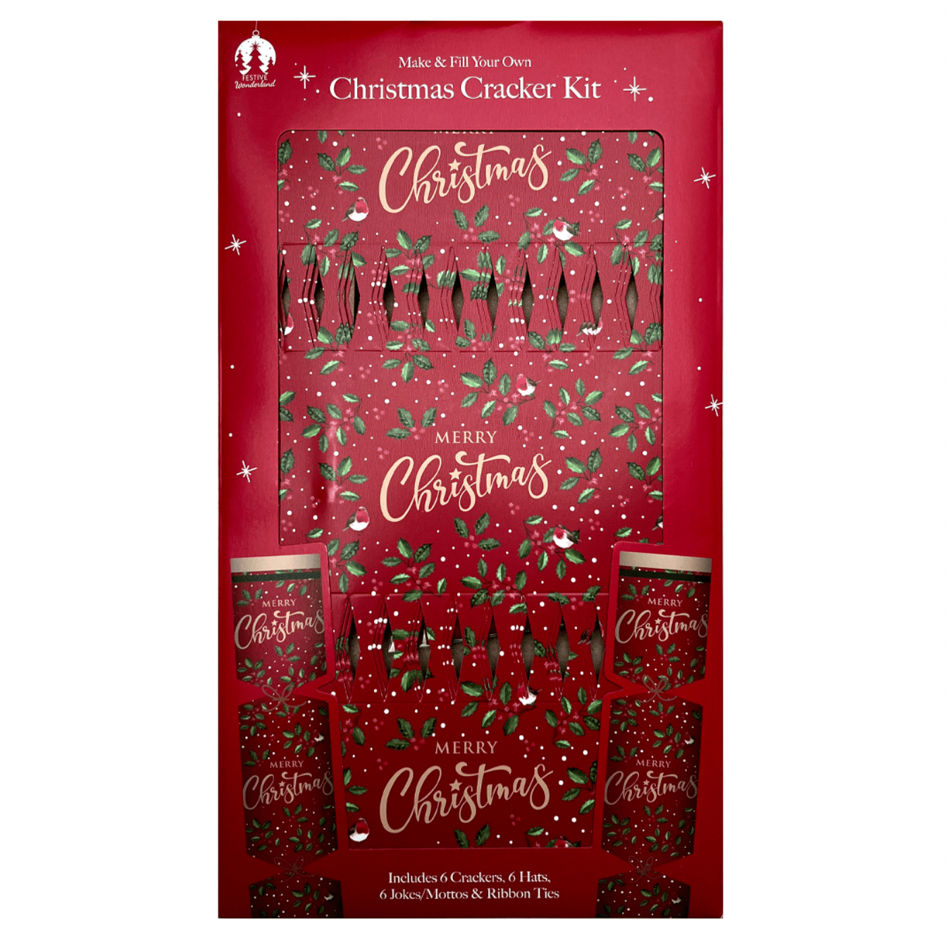 6PCS DIY Christmas Cracker Kit | Christmas - MODA FLORA Santa's Workshop