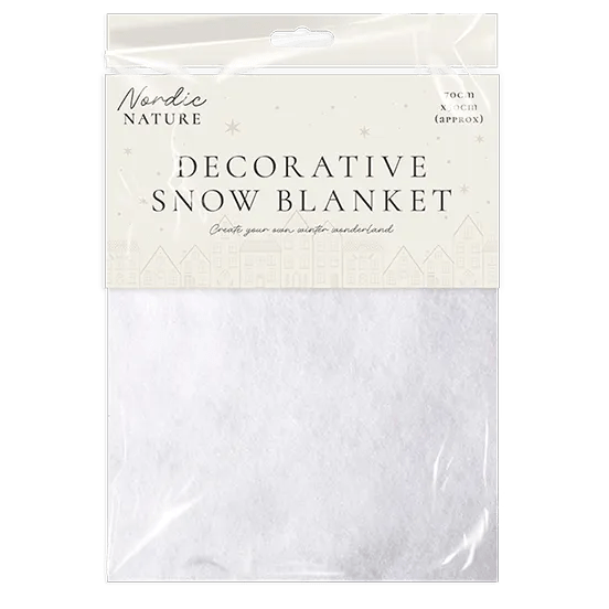 70 cm × 50 cm Christmas Snow Blanket - MODA FLORA Santa's Workshop
