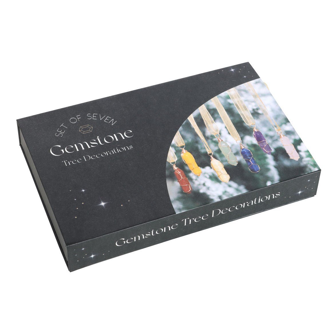 7PCS Hanging Crystals for Christmas Tree OPS015 - MODA FLORA Santa's Workshop