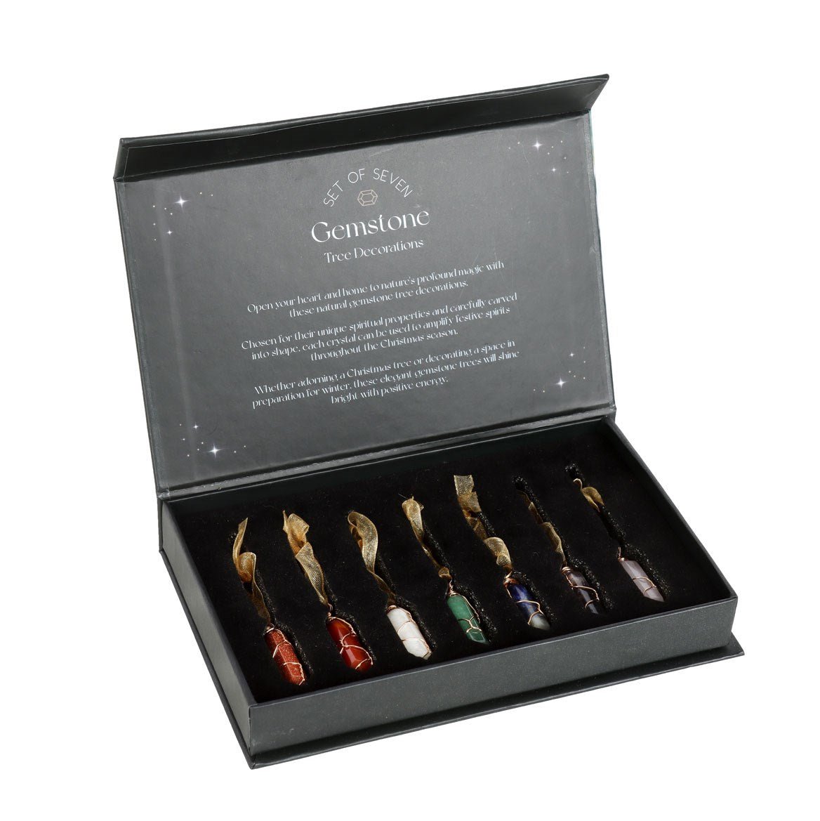 7PCS Hanging Crystals for Christmas Tree OPS015 - MODA FLORA Santa's Workshop