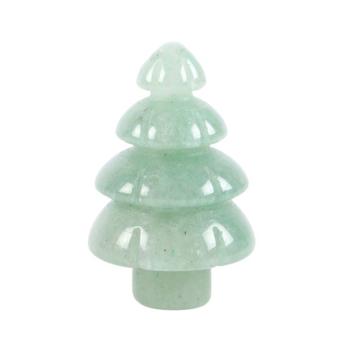 Green Aventurine Crystal Christmas Tree in a Bag OPS016