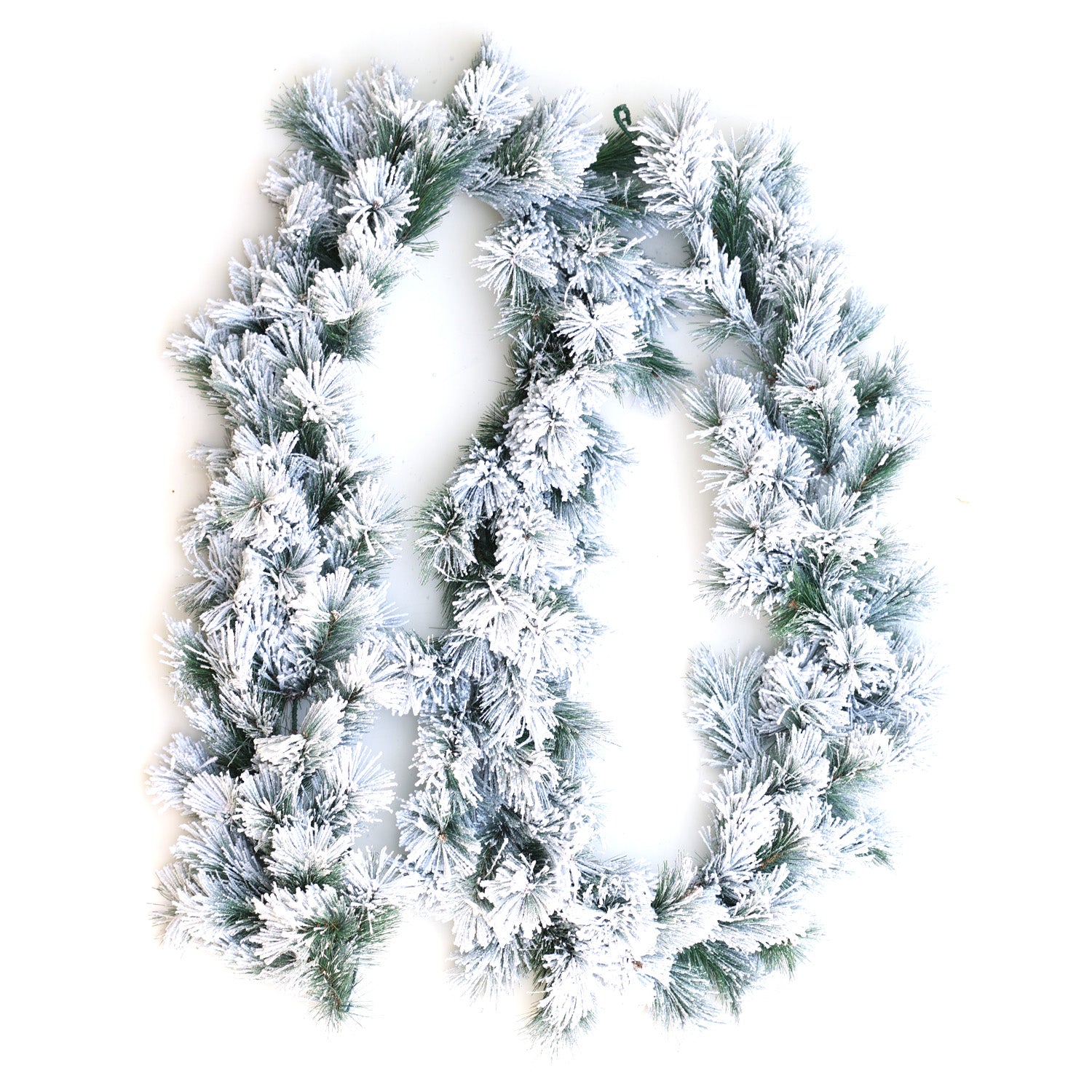 9Ft x 30cm 130 branches Flocked Christmas Garland GE930