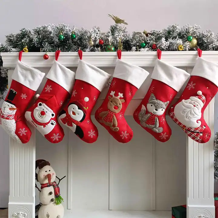 Personalised Cartoon Christmas Stocking 1pc