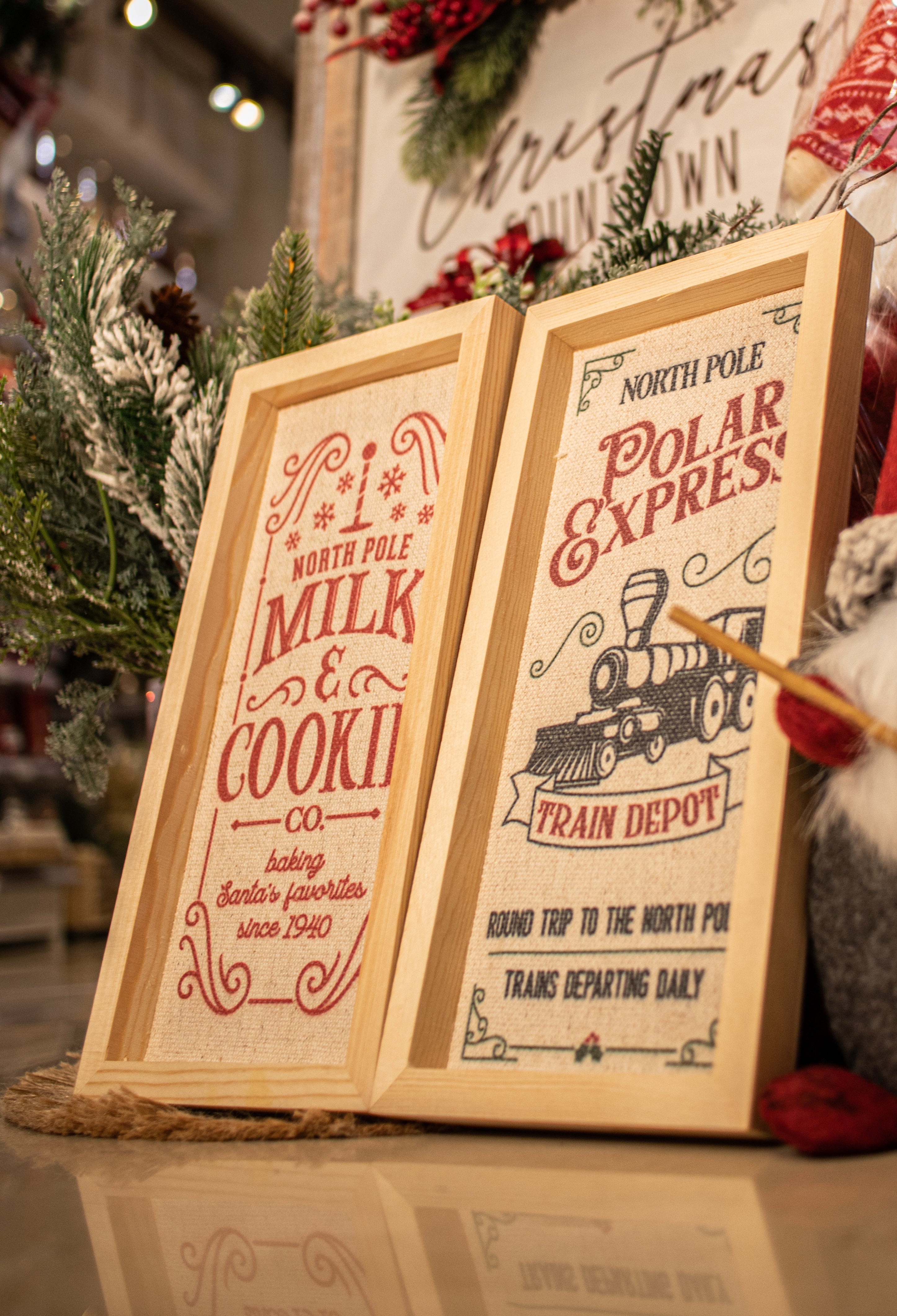 Christmas Sign Polar Express 15x30cm