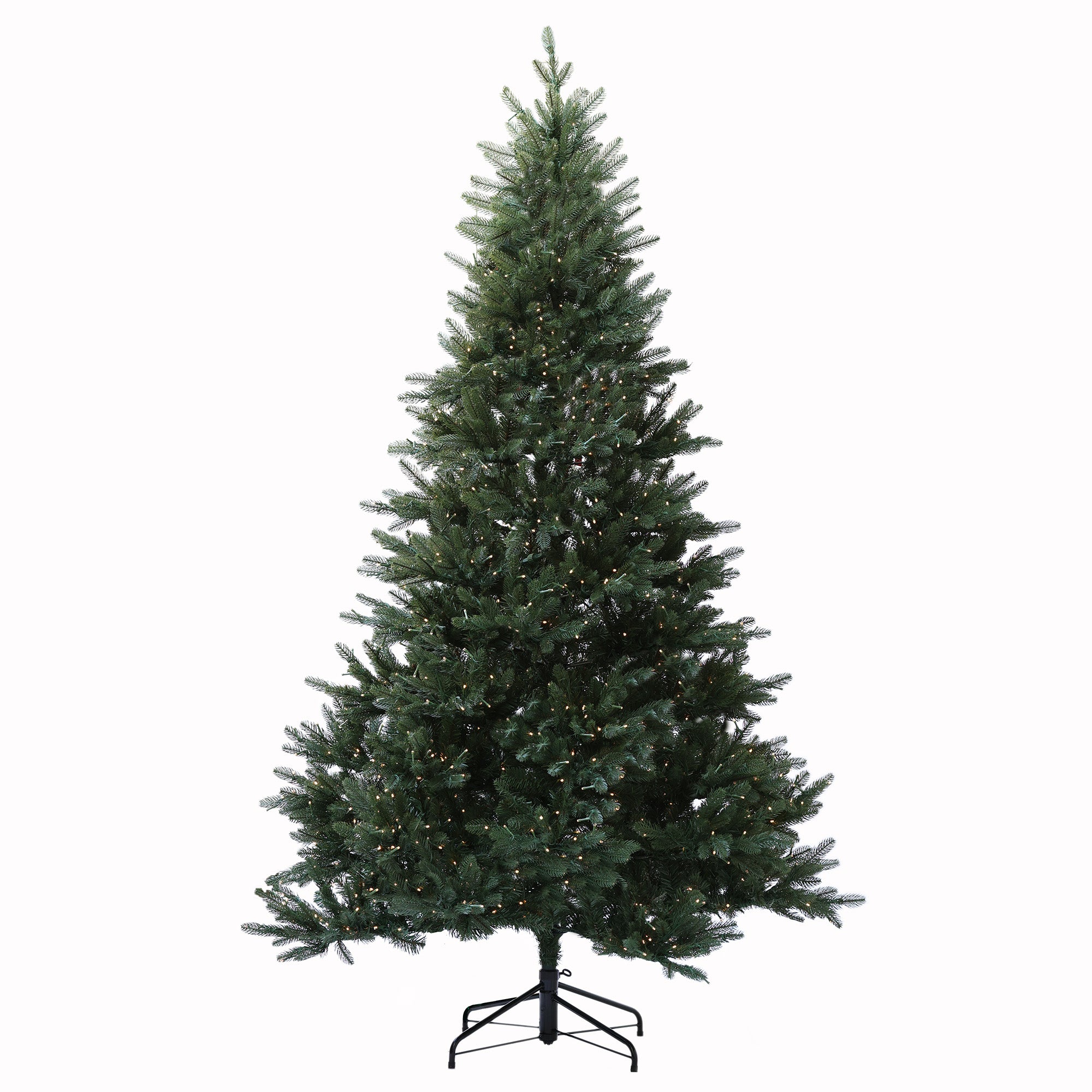 7Ft Noble Fir Artificial Christmas Tree with lights QBL7