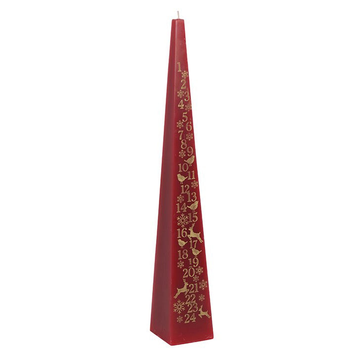 Pyramid-Shaped Advent Candle Red ACL008R