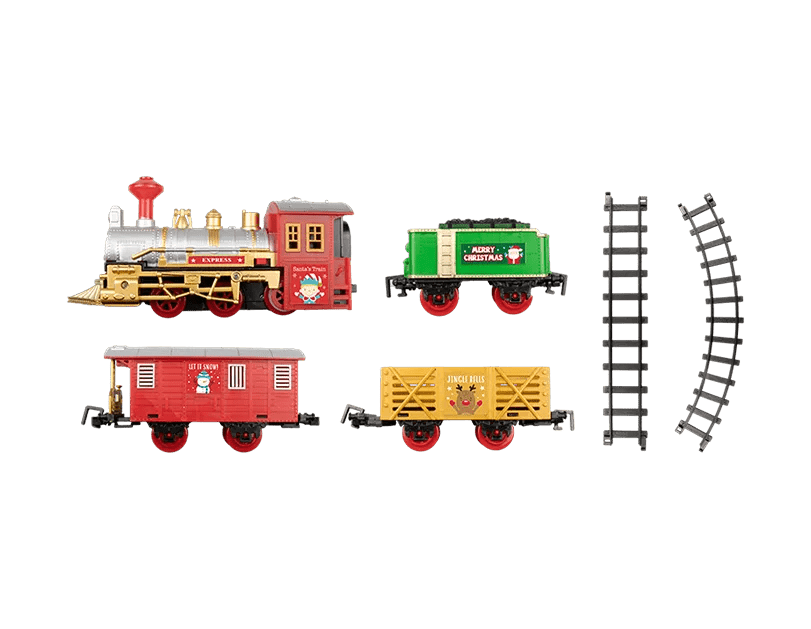 Christmas Train Set With Sound - MODA FLORA Santa's Workshop