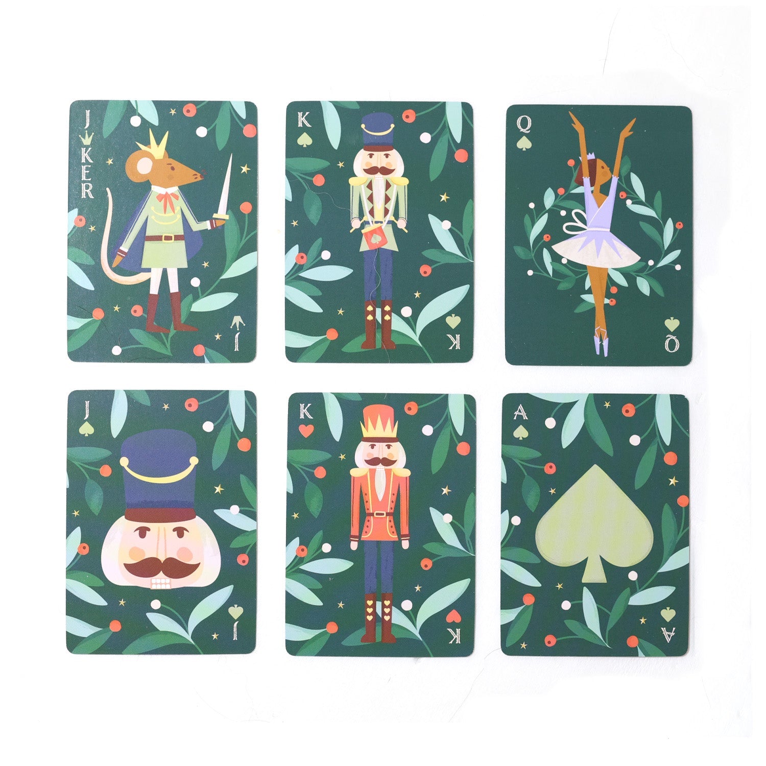 Nutcracker Christmas Playing Cards TOY007 - MODA FLORA Santa's Workshop