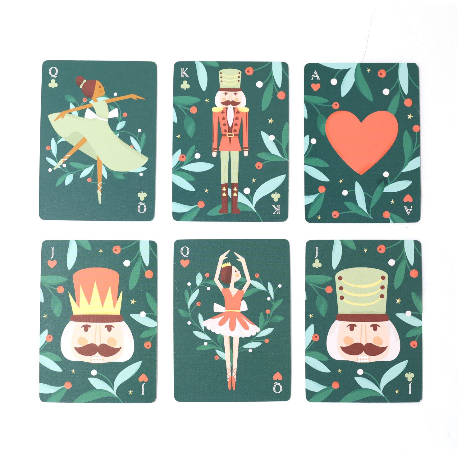 Nutcracker Christmas Playing Cards TOY007 - MODA FLORA Santa's Workshop