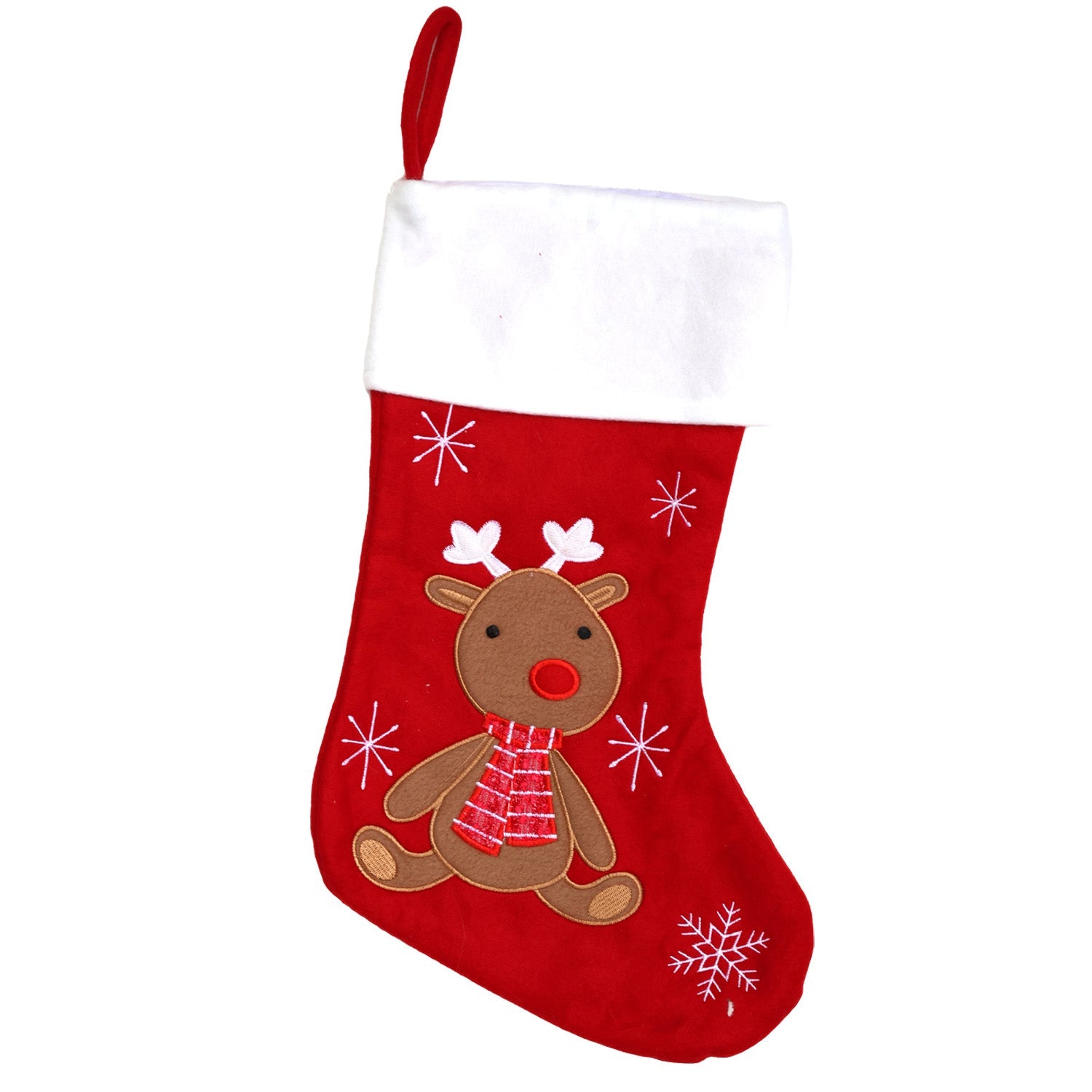 Personalised Cartoon Christmas Stocking 1pc - MODA FLORA Santa's Workshop