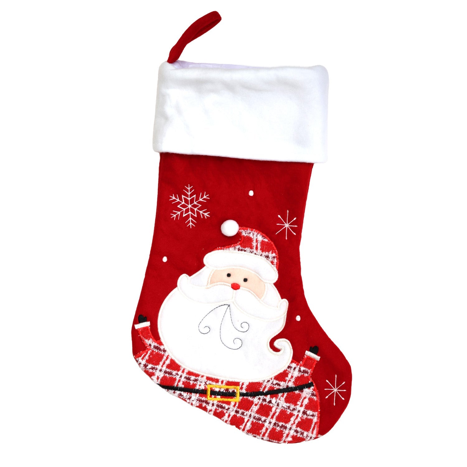 Personalised Cartoon Christmas Stocking 1pc - MODA FLORA Santa's Workshop