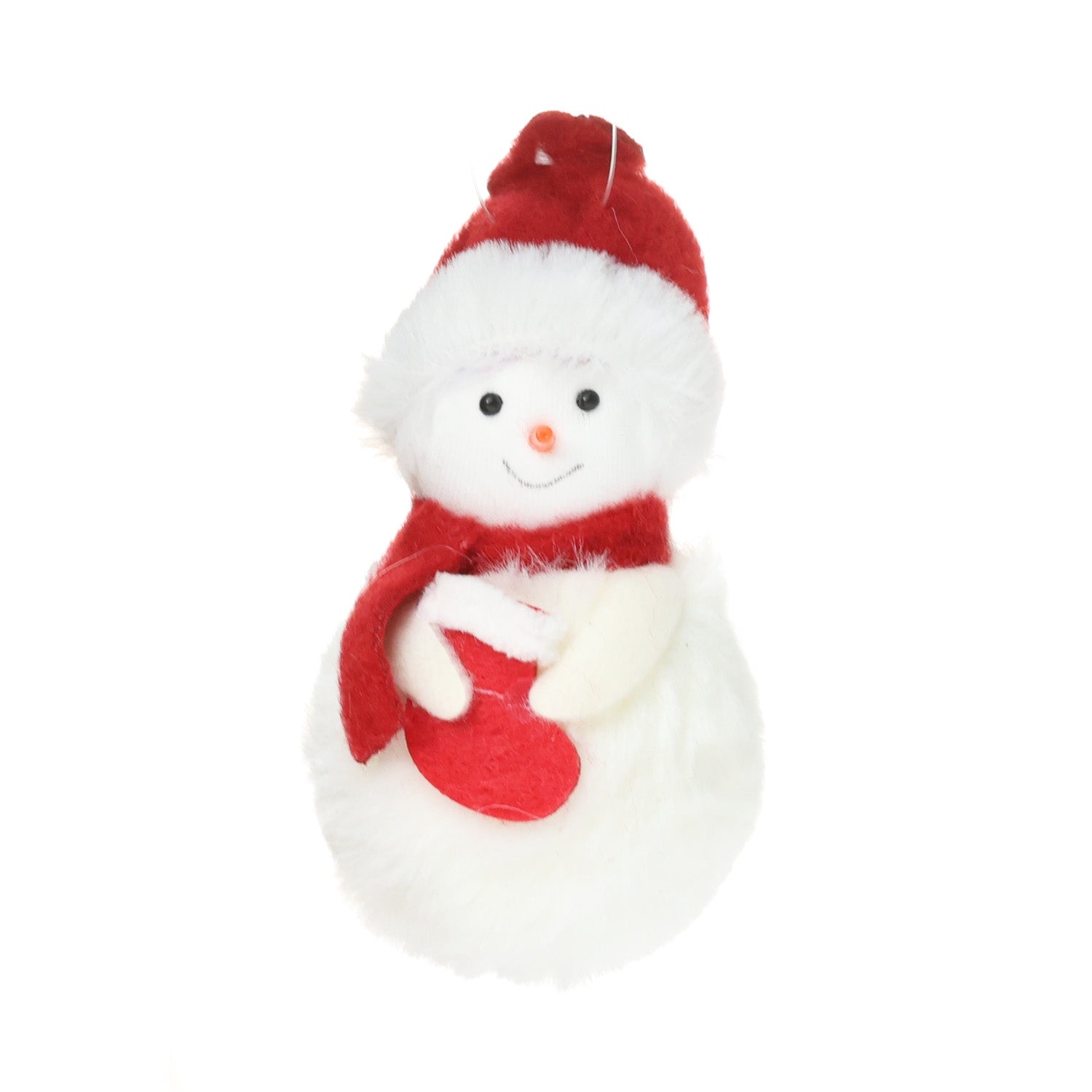 11cm Christmas Snowman Plush Ornament 04301