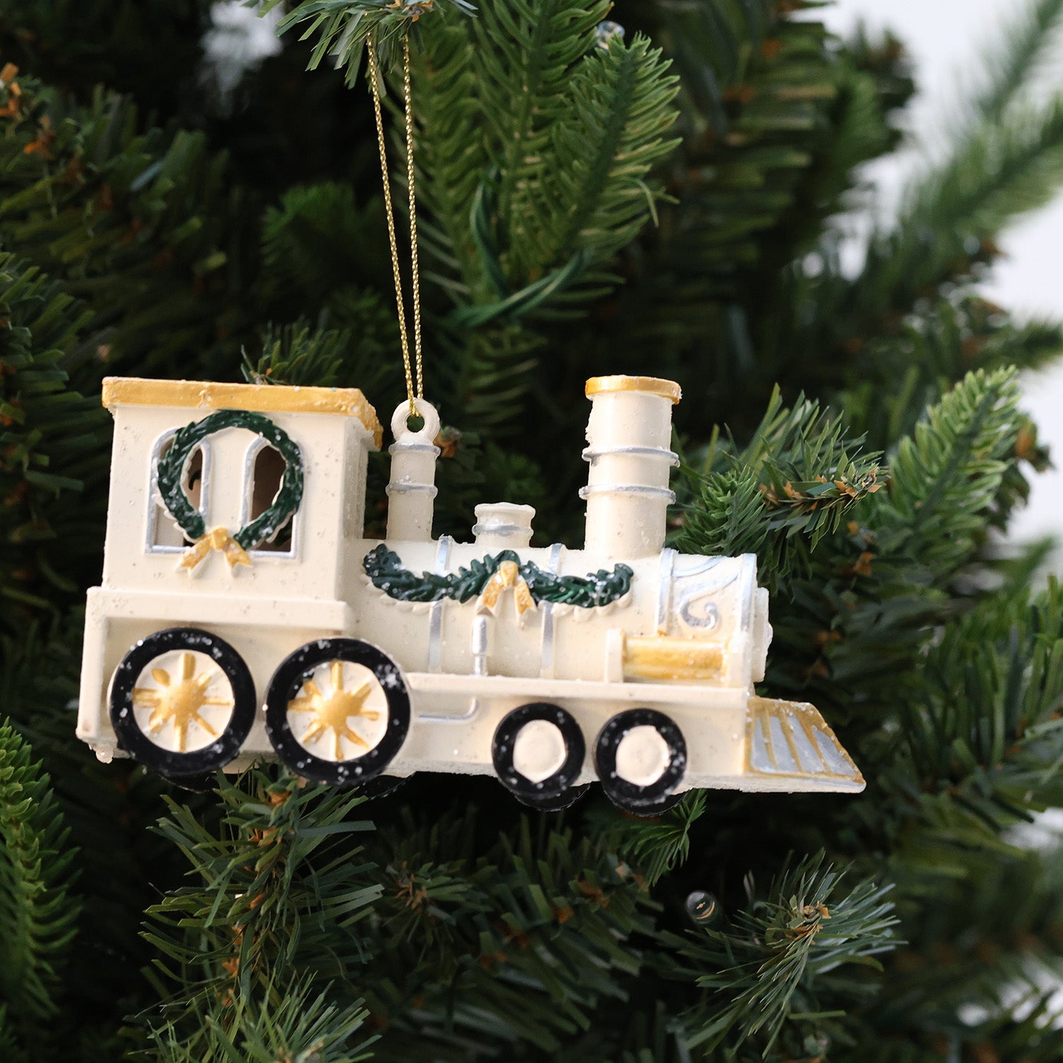 12cm Vintage Train Shatterproof Ornaments 05001