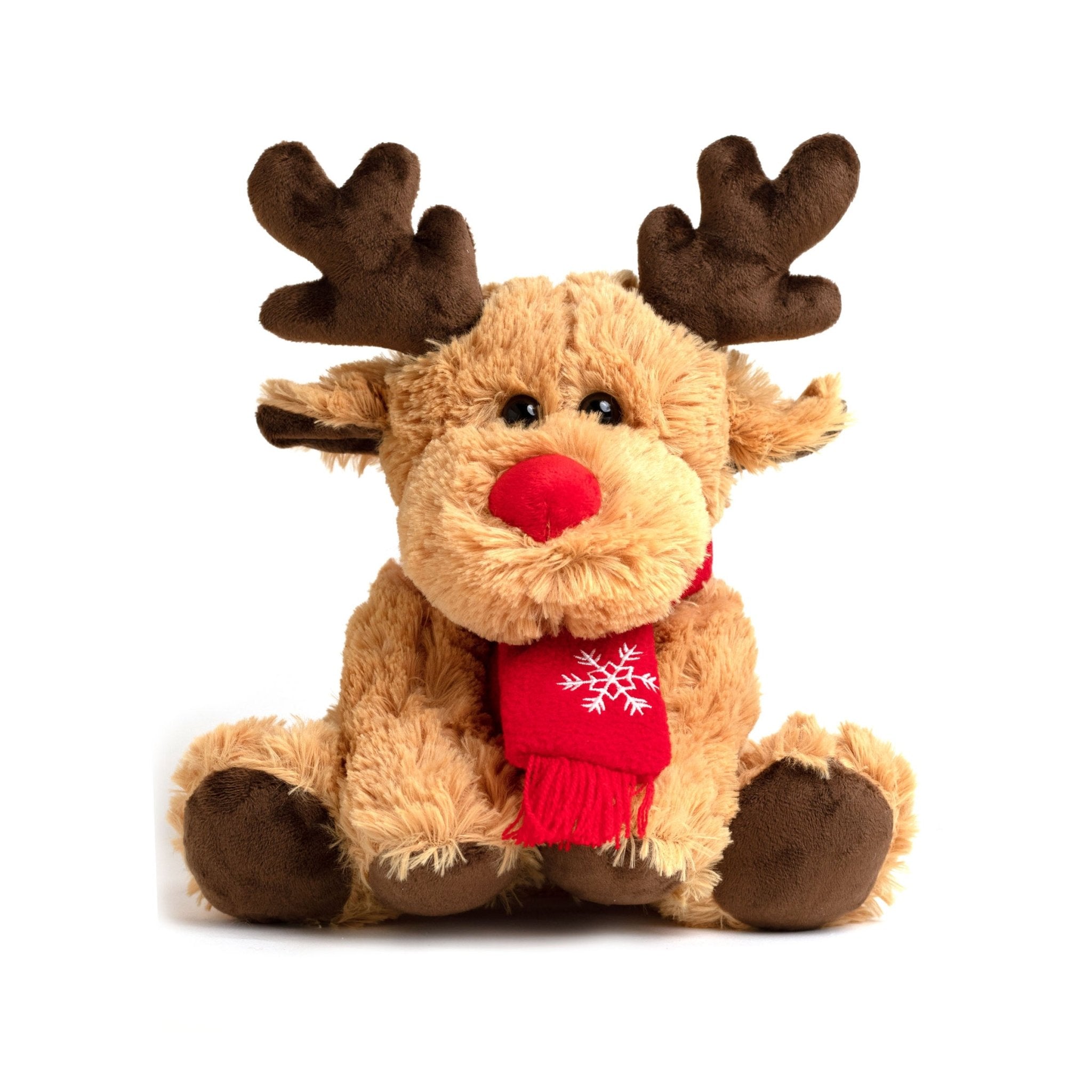 27cm Rudolph the Red Nose Reindeer Plush Doll - MODA FLORA Santa's Workshop