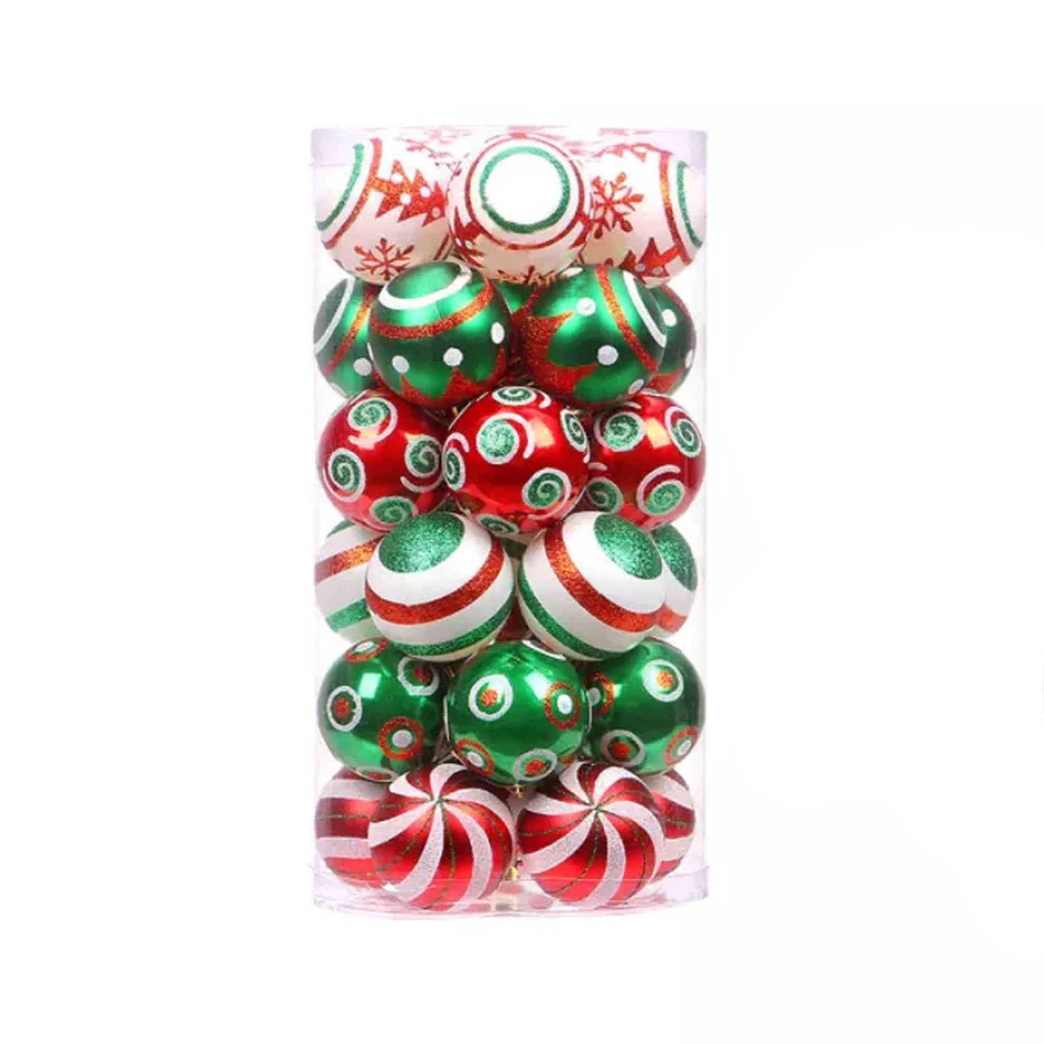 30pcs 6cm Elf decorative shatterproof ornament set 06030001 - MODA FLORA Santa's Workshop