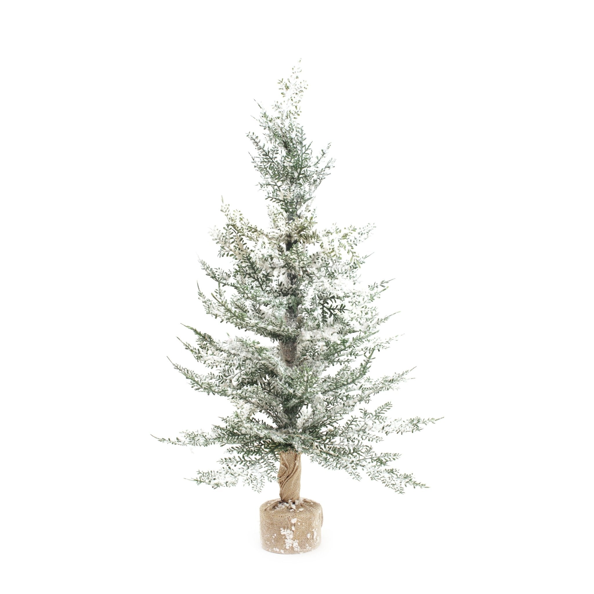 60cm Flocked Desktop Christmas Tree - MODA FLORA Santa's Workshop