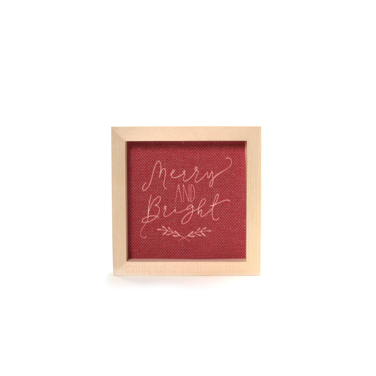 Christmas Sign Merry And Bright 15x15cm