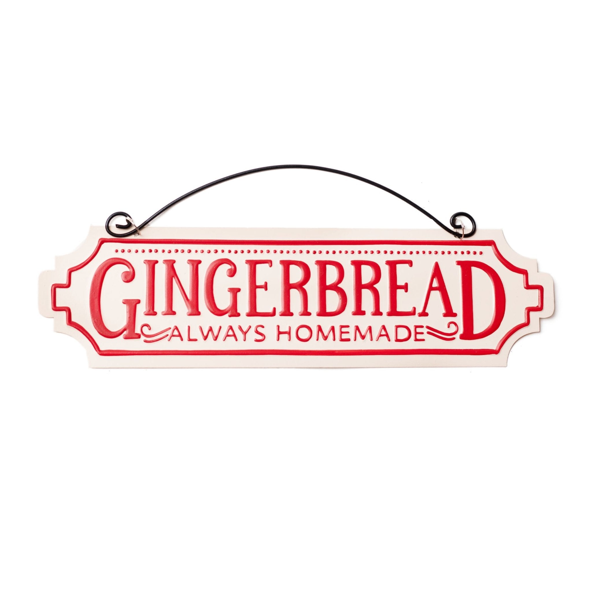 Gingerbread Always Homemade Metal Sign 8x28cm 0828004 - MODA FLORA Santa's Workshop